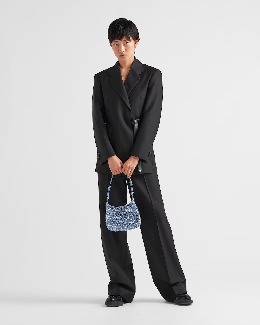 Prada Cleo satin bag with crystals